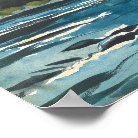 Hudson River Logging Winslow Homer Fine Art Art Poster (Ecke)