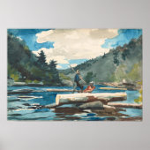 Hudson River Logging Winslow Homer Fine Art Art Poster (Vorne)