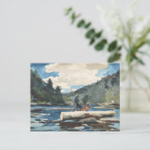 Hudson River, Logging | Winslow Homer Postkarte (Stehend Vorderseite)
