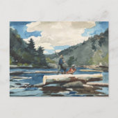 Hudson River, Logging | Winslow Homer Postkarte (Vorderseite)