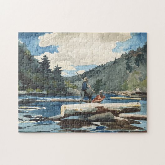Hudson River, Logging | Winslow Homer Puzzle (Horizontal)