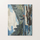 Hudson River, Logging | Winslow Homer Puzzle (Vertikal)
