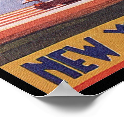 Hudson River - New York Central System Poster (Ecke)