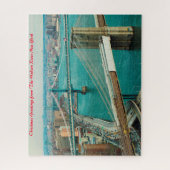 Hudson River New York. Weihnachtsgrüße Puzzle (Vertikal)