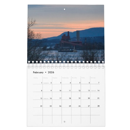 Hudson River Overlook Kalender (Feb 2026)