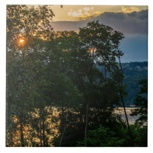 Hudson River Summer Abend Fliese