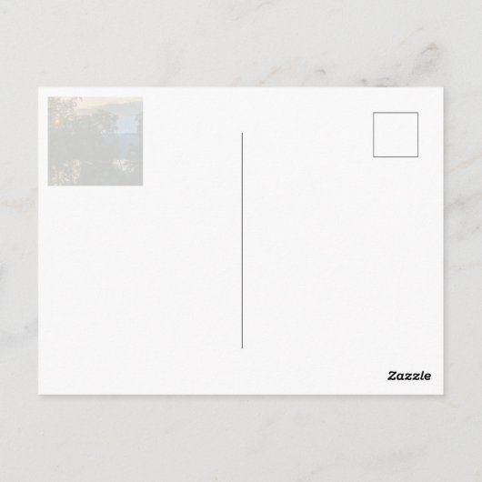 Hudson River Summer Abend Postkarte (Rückseite)