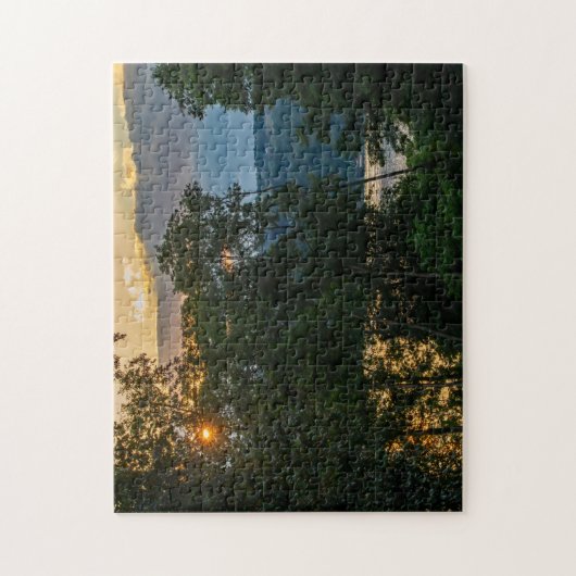 Hudson River Summer Abend Puzzle (Vertikal)