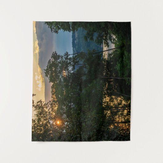 Hudson River Summer Abend Wandteppich (Vorderseite)