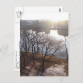 Hudson River Sunrise Postkarte (Vorne/Hinten)