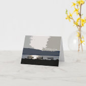 Hudson River Sunset Karte (Gelbe Blume)