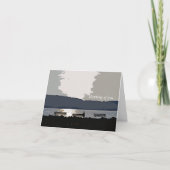 Hudson River Sunset Karte (Vorderseite)