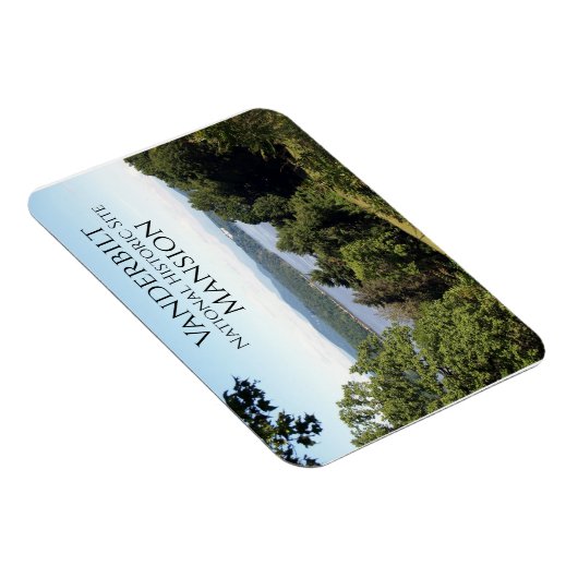 Hudson River von Vanderbilt Mansion, Hyde Par, NY Magnet (Rechte Seite)