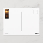 Hudson River Winter Sunset Postkarte (Rückseite)