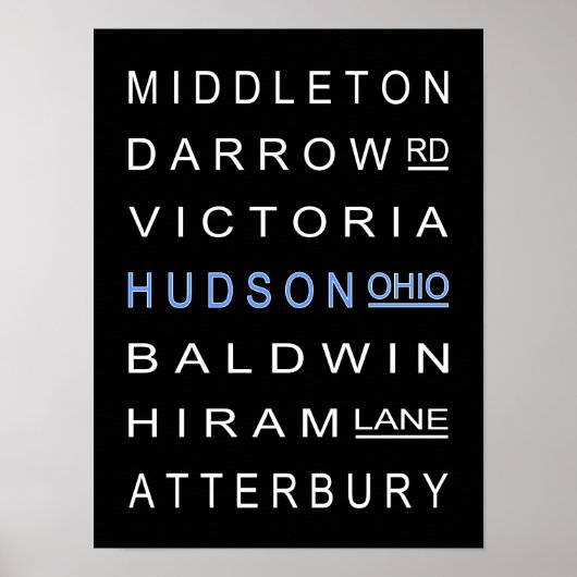Hudson und ihre Straßen Poster (Vorne)