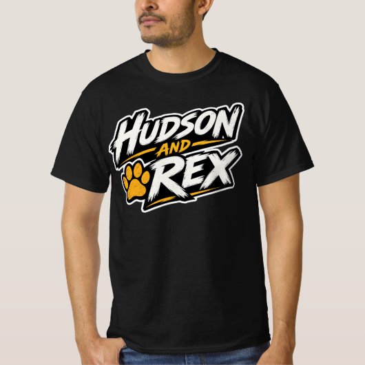 Hudson und Rex T-Shirt (Vorderseite)