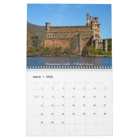 Hudson Valley 2026 Kalender (Mär 2026)
