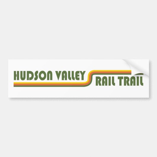 Hudson Valley Rail Trail Autoaufkleber (Vorne)