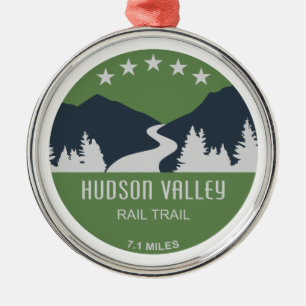 Hudson Valley Rail Trail Ornament Aus Metall