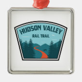 Hudson Valley Rail Trail Ornament Aus Metall (Vorne)