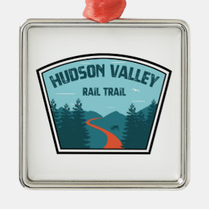Hudson Valley Rail Trail Ornament Aus Metall