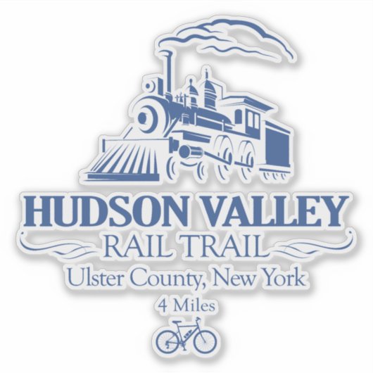 Hudson Valley Rail Trail (RT) Aufkleber (Vorderseite)
