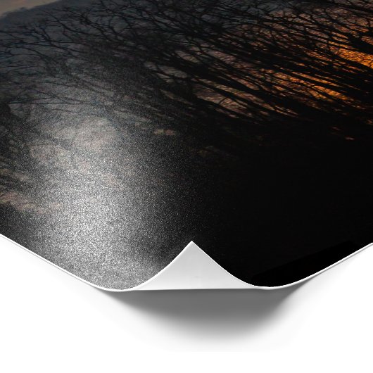 Hudson Valley Sunset Fotodruck (Ecke)