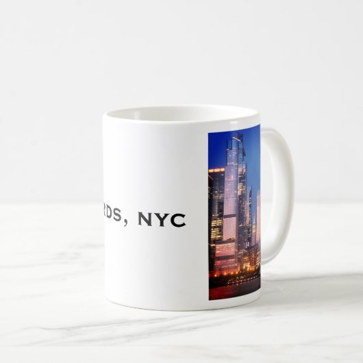 Hudson Yards (Schiff) Empire State Gebäude, NYC Kaffeetasse (VorderseiteRechts)