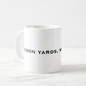 Hudson Yards (Schiff) Empire State Gebäude, NYC Kaffeetasse (Vorderseite Links)