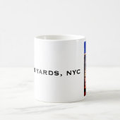 Hudson Yards (Schiff) Empire State Gebäude, NYC Kaffeetasse (Mittel)