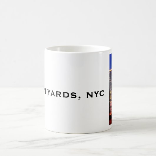 Hudson Yards (Schiff) Empire State Gebäude, NYC Kaffeetasse (Mittel)