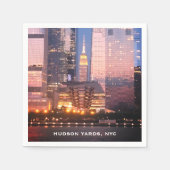 Hudson Yards (Schiff) Empire State Gebäude, NYC Serviette (Vorderseite)