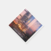 Hudson Yards (Schiff) Empire State Gebäude, NYC Serviette (Ecke)