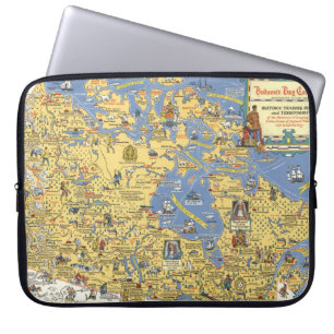 Hudson's Bay Company - Karte von Kanada Laptopschutzhülle