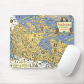 Hudson's Bay Company - Karte von Kanada Mousepad (Mit Mouse)