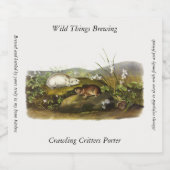 Hudson's Bay (Ungava Collared) Lemming von Audubon Bierflaschenetikett (Einzelnes Label)