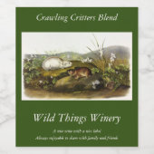 Hudson's Bay (Ungava Collared) Lemming von Audubon Weinetikett (Einzelnes Label)