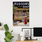 Hudson's Soap 1895 Poster (Heimbüro)