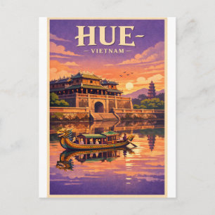 Hue Antike Hauptstadt, Vietnam Reise Postkarte
