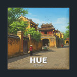 Hue Imperial City Vietnam Travel Magnet<br><div class="desc">Von 1802 bis 1945 ist HuŌ, Vietnam, eine Stadt mit einer reichen Geschichte und Kultur, bekannt als ehemalige kaiserliche Hauptstadt der Nguyan-Dynastie. Das Hotel befindet sich im Zentrum Vietnams am Parfüm und ist Zuhause zum Imperial City, einem riesigen, von Mauern umgebenen Komplex, in dem einst Kaiser, königliche Höfe und Paläste...</div>
