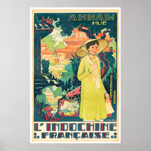Hue Reiseplakat Vietnam Kunst Vietnamesischer Druc Poster