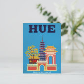 Hue Vietnam Historic Pagoda Postkarte (Stehend Vorderseite)