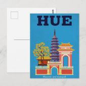 Hue Vietnam Historic Pagoda Postkarte (Vorne/Hinten)
