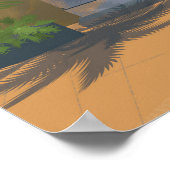 Hue vietnam vintage travel poster (Ecke)