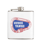 Hueco Tanks Carabiner Flachmann (Vorderseite)