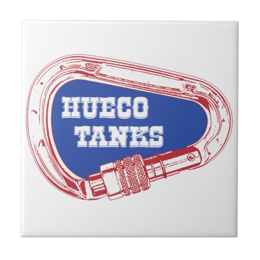 Hueco Tanks Carabiner Fliese (Vorderseite)
