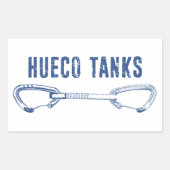 Hueco Tanks Climbing Quickziehen Rechteckiger Aufkleber (Vorderseite)