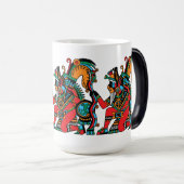 Huehuecoyotl - Das alte Coyote - ein Trickster Verwandlungstasse (VorderseiteRechts)