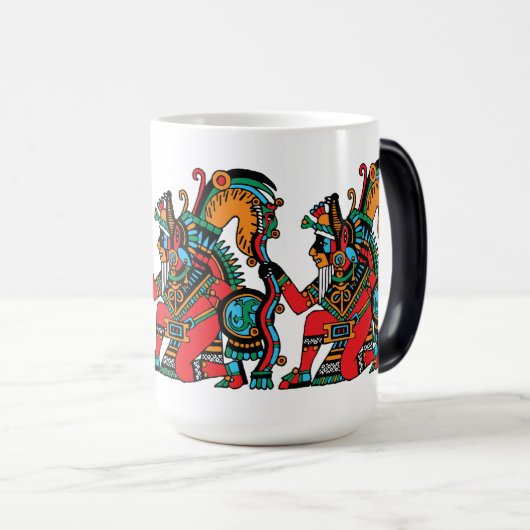 Huehuecoyotl - Das alte Coyote - ein Trickster Verwandlungstasse (VorderseiteRechts)