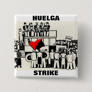 huelga Streik-Button Button